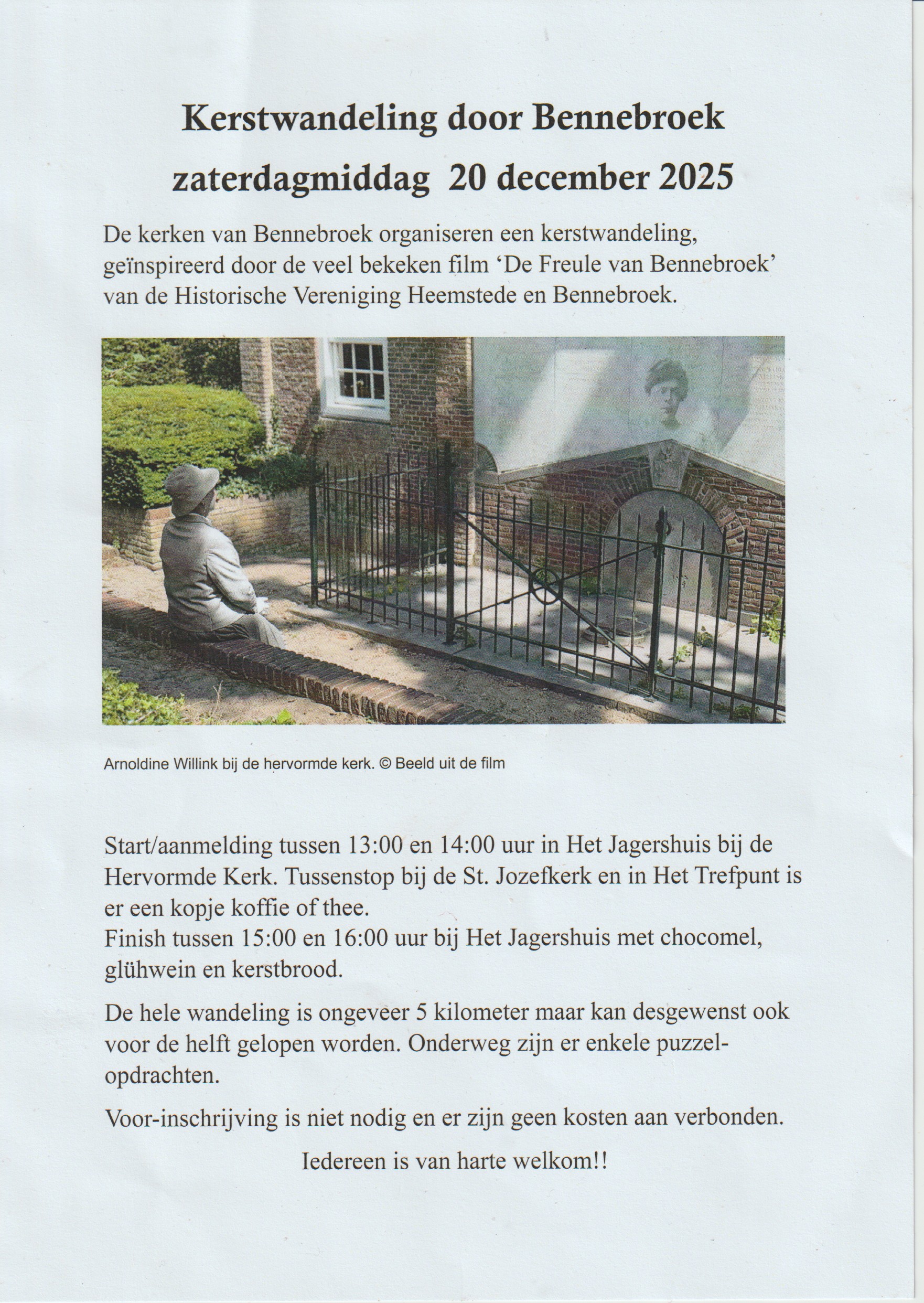 Kerstwandeling 20 december 2025